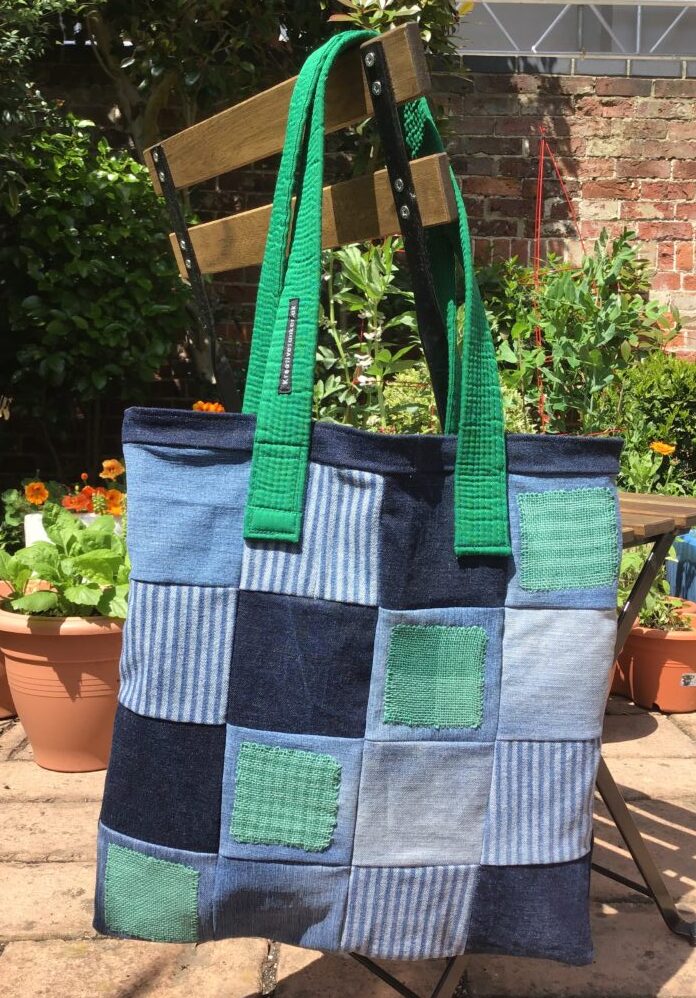 Bucket Bags - Up-Cycled Canvas Bag - Bags